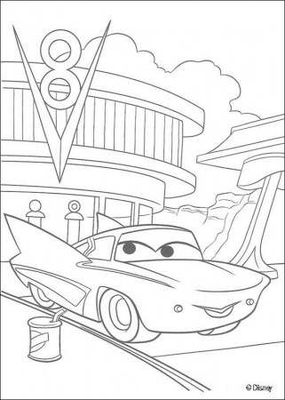 Cars coloring pages - Flo - Motorama show car