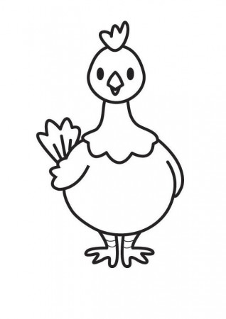 Coloring page Hen - img 17744.