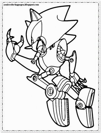 Coloring Pages Of Sonic