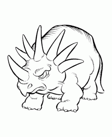 Triceratops Dinosaur Coloring Pages | Dinosaur coloring page and 