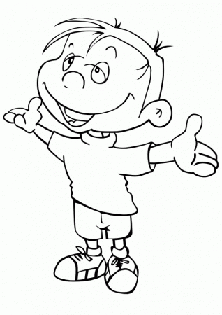 Coloring Page Boy | Other | Kids Coloring Pages Printable