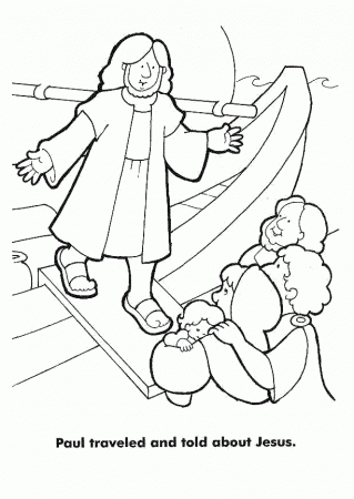 paul coloring page conversion | The Coloring Pages