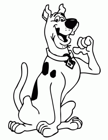 Happy Scooby Doo Coloring Page | HM Coloring Pages