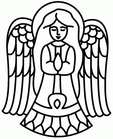 Free Printable Christmas Angel Coloring Pages