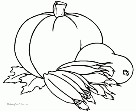 Free Thanksgiving Pumpkin Coloring Pictures 016