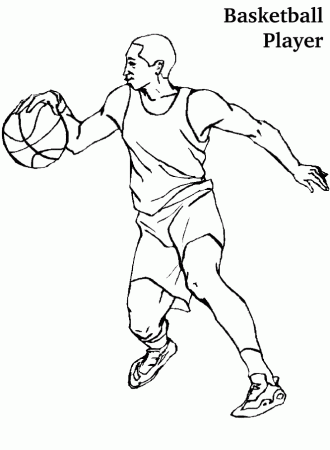 Playing Basketball Coloring Pages | Coloring - Part 2