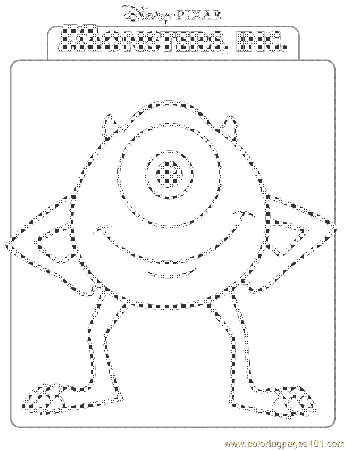 Coloring Pages Monsters Inc Coloring Page 04 (Cartoons > Monsters 