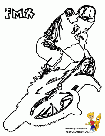 Rough Rider Dirt Bike Coloring Pages | Dirt Bike | Free | Dirt 