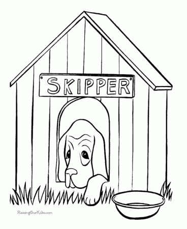 Free printable coloring pages, dogs and puppies 110