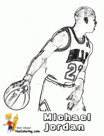 Basketball Coloring Pictures | Basketball Players| Free 