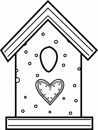 Bird House Coloring Pages 302 | Free Printable Coloring Pages