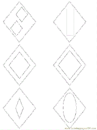 dimond shape Colouring Pages (page 3)