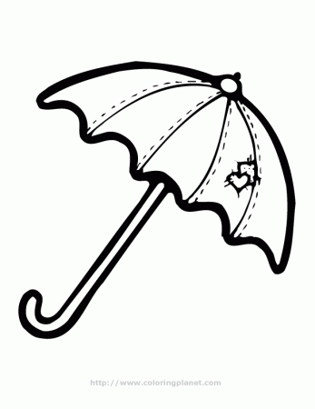 an umbrella Colouring Pages (page 2)