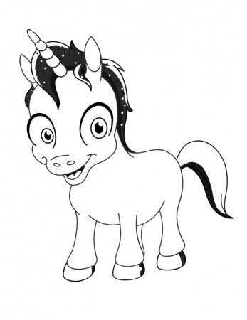 unicorn with wings coloring pages for kids | Coloring Pages For Kids