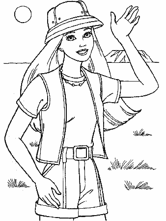 Printable Coloring Pages For Girls Barbie Images & Pictures - Becuo