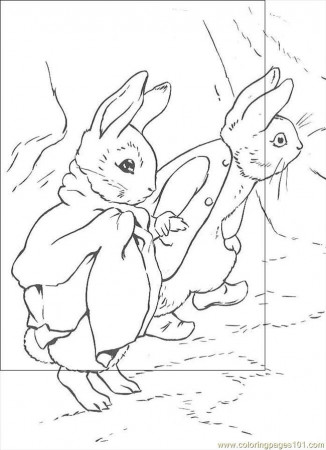 Coloring Pages Peter Rabbit14 (Cartoons > Peter Rabbit) - free 
