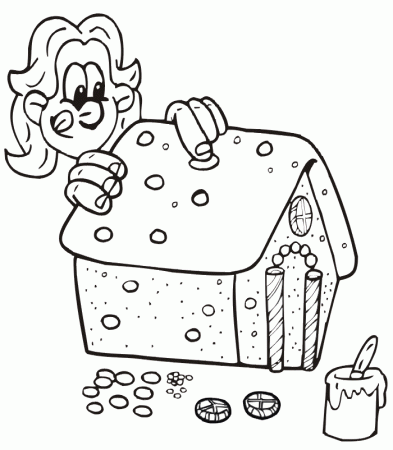 Gingerbread House coloring pages : Coloring Kids – Free Printable 