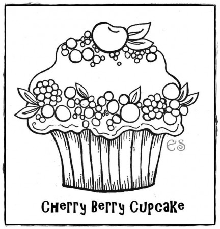 cupcakes-coloring-3.jpg 843×878 pixels | Coloring