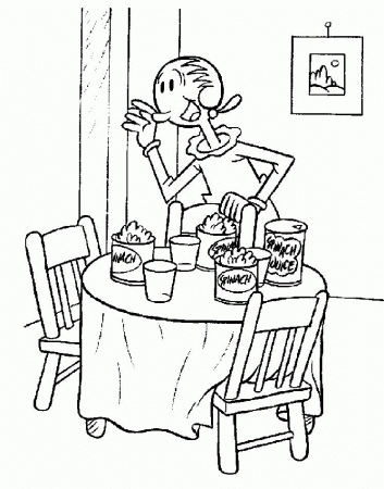 Popeye the Sailor drawings to color ~ Child Coloring