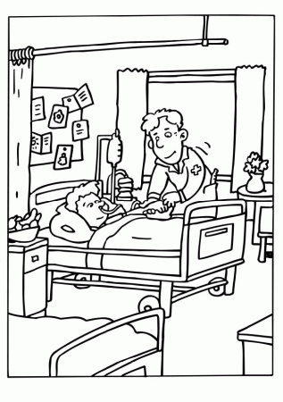 Hospital Coloring Pages Free Printable Download | Coloring Pages Hub