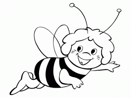Pink Bees Drawing And Coloring For Kids 264384 Bee Coloring Pages 