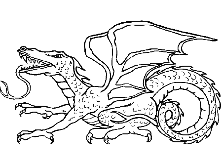 Cool Dragon Coloring Pages 117 | Free Printable Coloring Pages