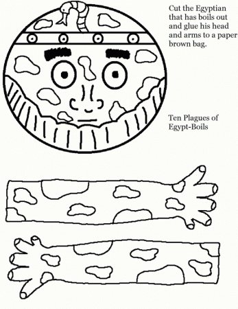 The 10 Plagues Of Egypt Boils Craft 52023 10 Plagues Coloring Pages