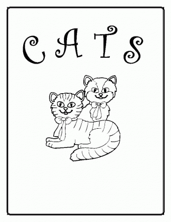 Lovely Cats Coloring Pages | Coloring Pages