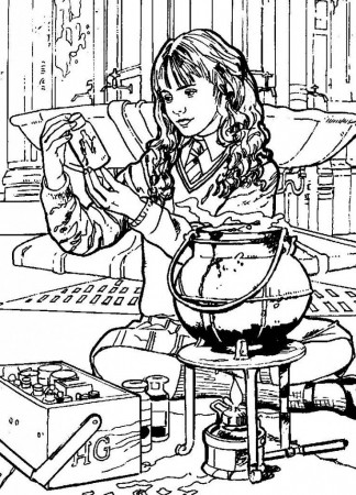Hermione On Lab Coloring Pages : New Coloring Pages