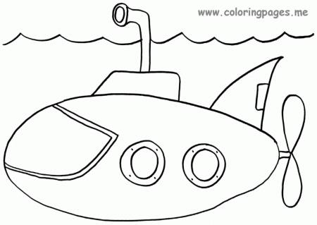 Navy Submarine Coloring Page Images & Pictures - Becuo