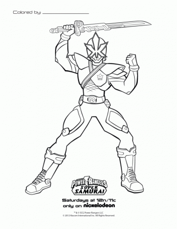 Power Ranger Samurai Coloring Pages Coloring Book Area Best 194426 