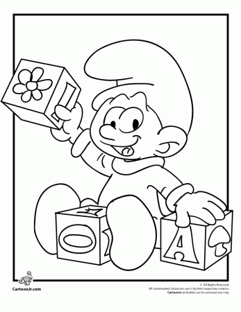 Coloring Pages Of Smurfette 439 | Free Printable Coloring Pages