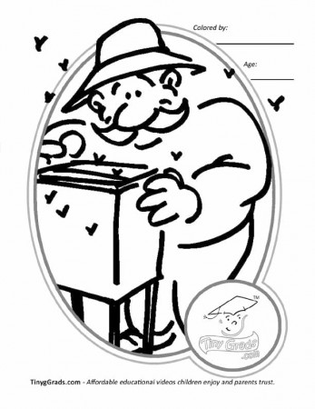 Bee keeper careers coloring pages for kids to Print | coloring pages