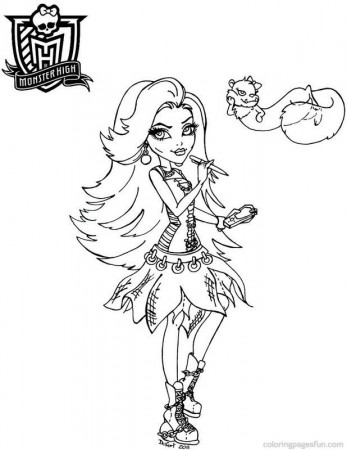 Monster High Coloring Pages 35 | Free Printable Coloring Pages 