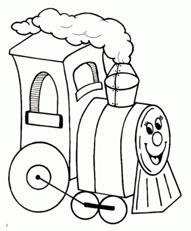 Train In A Station Coloring Page - Transportation Coloring Pages 