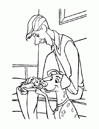 coloring pages - Cartoon » 101 Dalmations (269) - Pongo