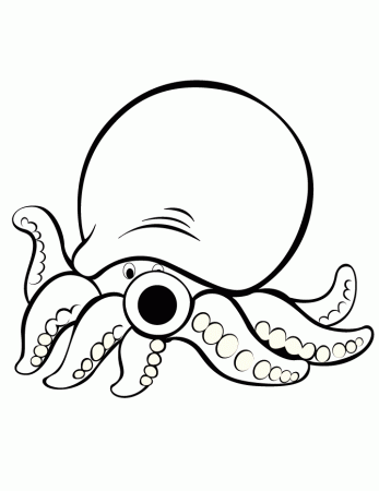 scout cute octopus Colouring Pages
