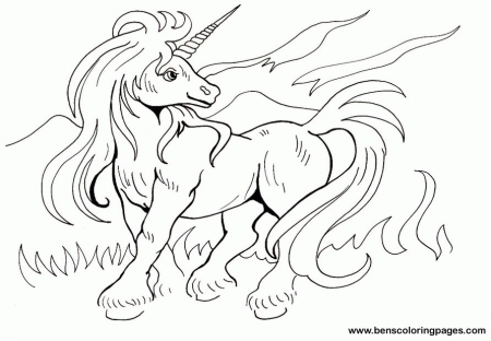 Unicorn coloring pages for kids