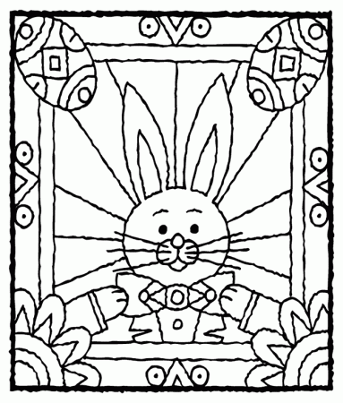 Easter Bunny Printable Coloring Pages | Coloring