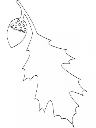 Coloring pages leaves - picture 2