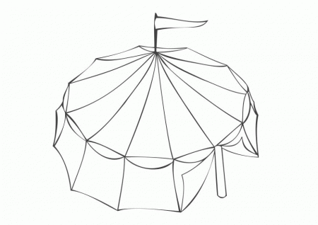 Coloring page circus tent - img 28852.