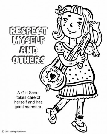 Girl Scout Cookie Coloring Pages