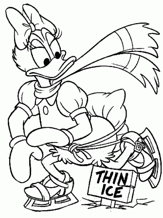 Daisy Duck drawing coloring ~ Child Coloring