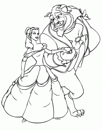 Belle Kids Coloring Pages 6 | Free Printable Coloring Pages