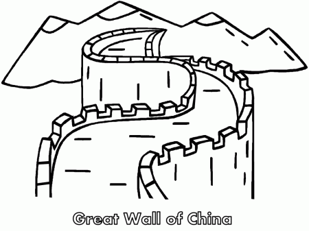 China Wall Countries Coloring Pages & Coloring Book