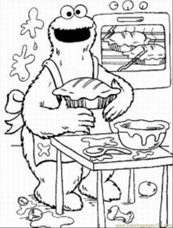 Cookie Monster Printable Coloring Pages