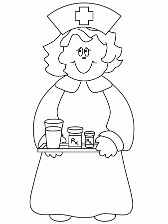 Nurses Day Coloring Pages