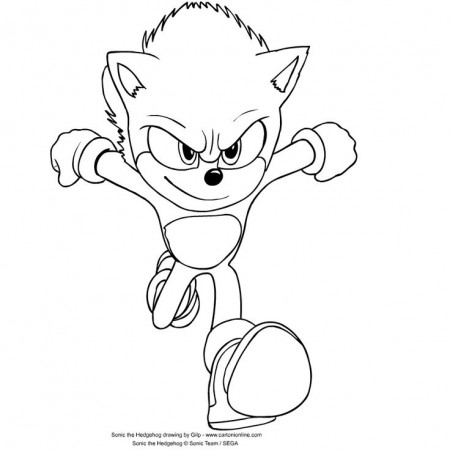 Sonic the Hedgehog coloring page - Drawing 1 | Hedgehog colors, Super mario coloring  pages, Mermaid coloring pages