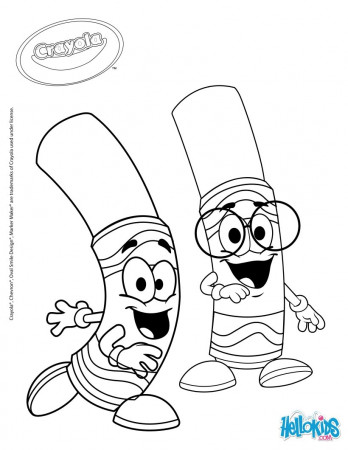 Crayola 12 coloring pages - Hellokids.com