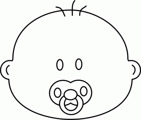 Baby Face Outline - ClipArt Best | Detailed coloring pages, Coloring pages  for boys, Coloring pages
